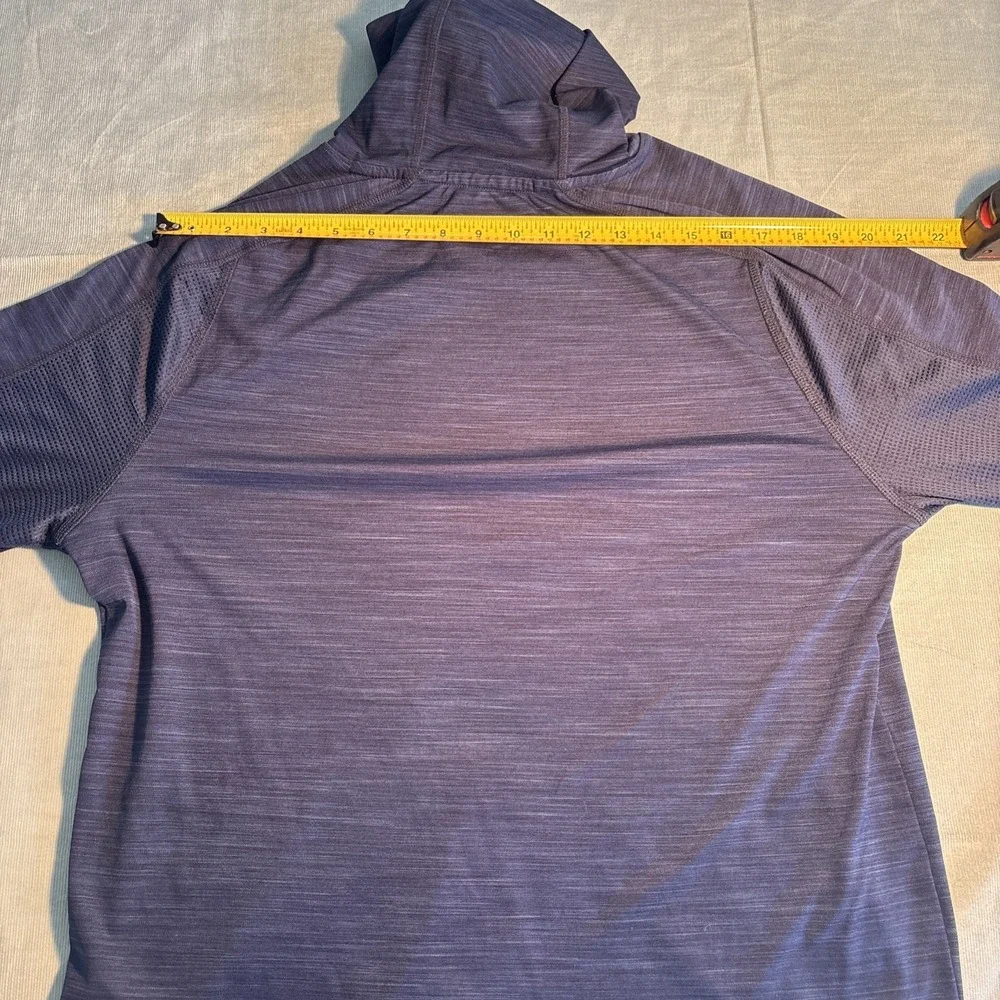Adidas Bucknell Bison Mens Large Navy Blue Climalite Long Sleeve Hoodie Shirt